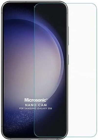 Galaxy S23 Nano Glass Cam Ekran Koruyucu Galaxy S23 İle Uyumlu Ekran Koruyucu - Şeffaf