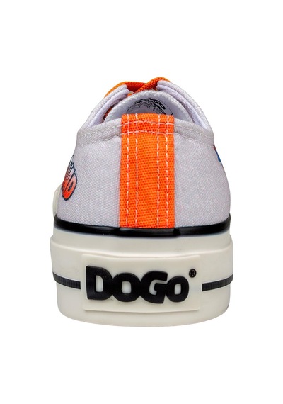 Kadın Vegan Beyaz Sneakers - Looney Tunes Bugs Bunny Space Jam Tasarım Çok Renkli