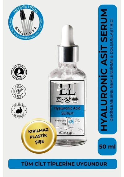 Hyaluronik Asit Yoğun Nemlendirici & Dolgunlaştırıcı Canlandırıcı Serum 50 Ml
