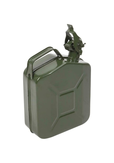 Askeri Tip Metal Benzin Yakıt Bidonu 5 Lt