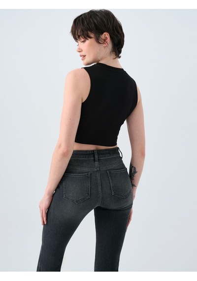 LOFT Crop Kadın Atlet Lf2032011 Q1.v1 Siyah