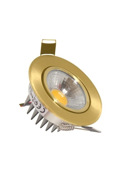 Helios 5w Gold Kasa Yuvarlak Cob Led Hs-1202 Beyaz
