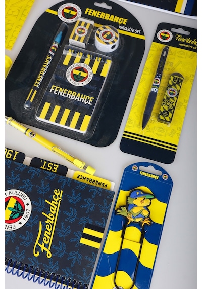X Dekomus Lisanslı Fenerbahçe 20 Parça Kırtasiye Seti Sticker,bloknot Altın