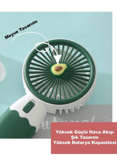Qasul Sevimli Meyve Tasarımlı El Fanı Taşınabilir, Çocuklar İçin