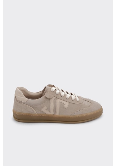 Derinet Hakiki Deri Comfort Taban Kadın Sneaker Bej Süet Bej Süet
