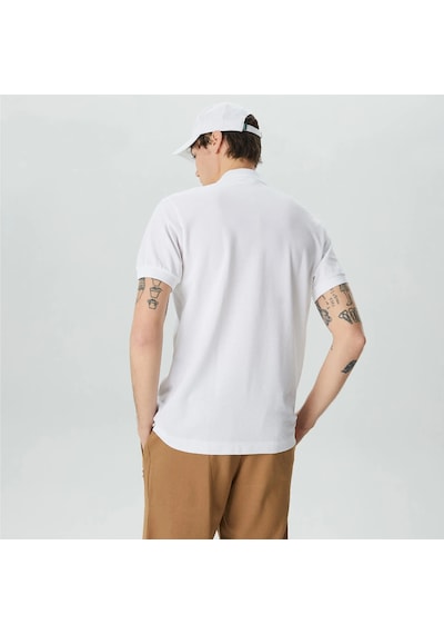 Lacoste Erkek Klasik Pike Kumaş Polo T-shirt Beyaz