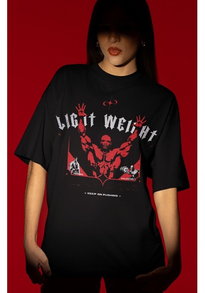 Tasarım Light Weight Ronnie Coleman Bodybuilding Fitness Sporcu G Siyah