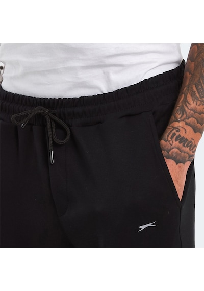 Slazenger KOX I Erkek Cepli Dar Paça Siyah Eşofman Altı