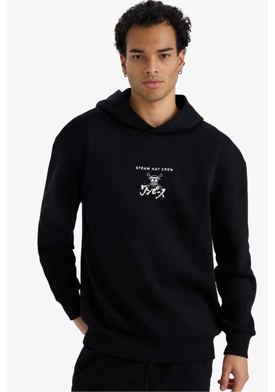 Defacto One Piece Boxy Fit Kapüşonlu Sırt Baskılı Sweatshirt E9321ax25aubk81 Siyah Defacto One Piece Boxy Fit Kapüşonlu Sırt Baskılı Sweatshirt E9321ax25aubk81 Siyah