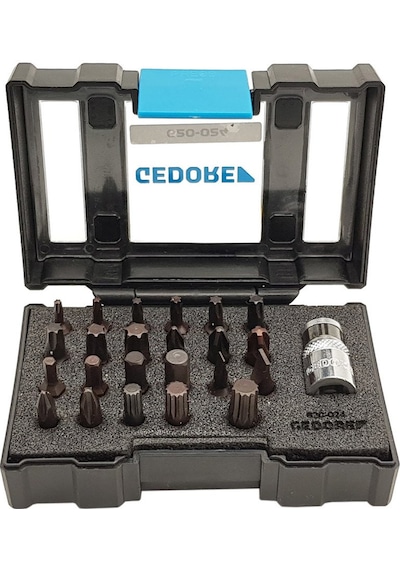Gedore 620-024 Bits Uç Seti 1/4'' 24 Parça Torx Yıldız Düz Allen