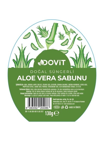 Dovit Aloe Vera Sabunu Doğal Süngerli 130 G