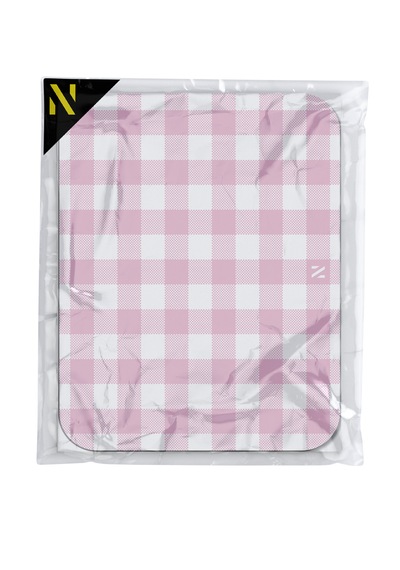 Pembe Ekose Pötikare Desenli Ergonomik Mouse Pad Kaymaz Taban Ev Ve Ofis Kullanımı Mousepad