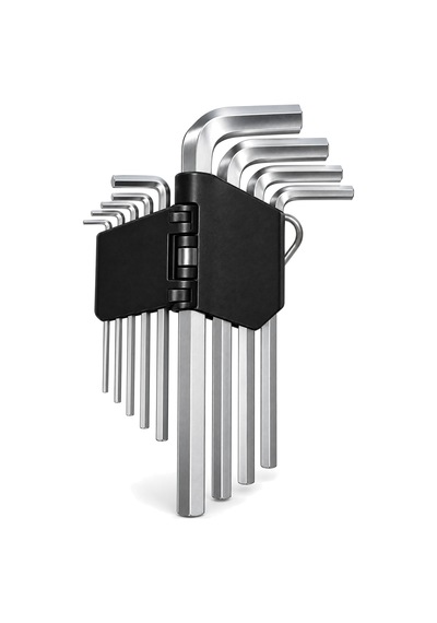 Denlör 9 Parça Alyan Takımı Metrik 2 10 Mm Uzun L Tipi