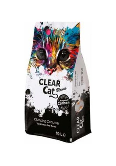 Clear Cat Blanco Aktif Karbonlu Bentonit Kedi Kumu 5 L