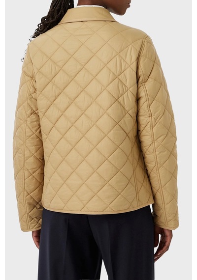 Tommy Hilfiger Slim Fit Uzun Kollu Cepli Çıtçıtlı Kapitone Ceket Kadın Mont Ww0ww50936 Aeh Camel