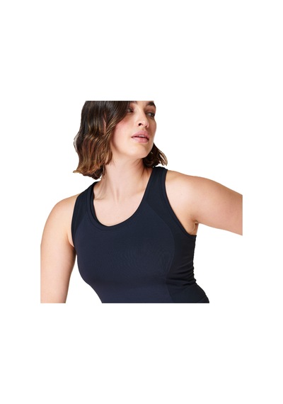 Sweaty Betty Athlete Seamless Workout Kadın Tişört SIYAH