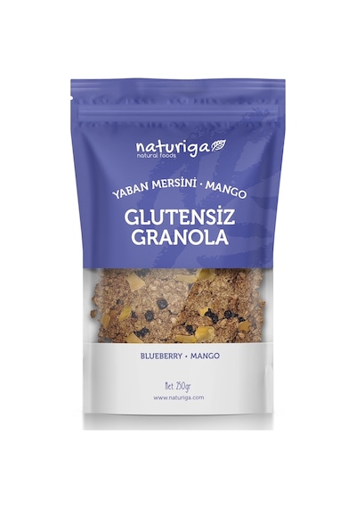 Naturiga Glutensiz Yaban Mersini & Mango Granola 250 G