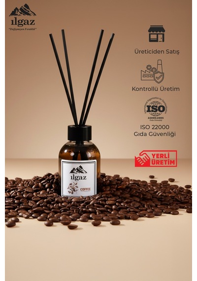 Kahve Bambu Çubuklu Oda Kokusu 110 Ml Red Diffuser Coffe Ortam Kokusu Kahve