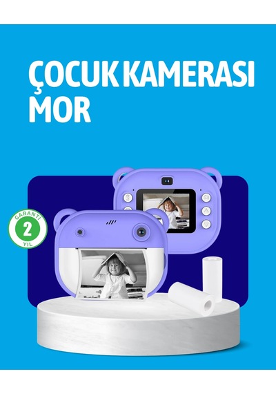 Mey İthalat Anında Baskı Özellikli Çocuk Kamerası Çok Renkli