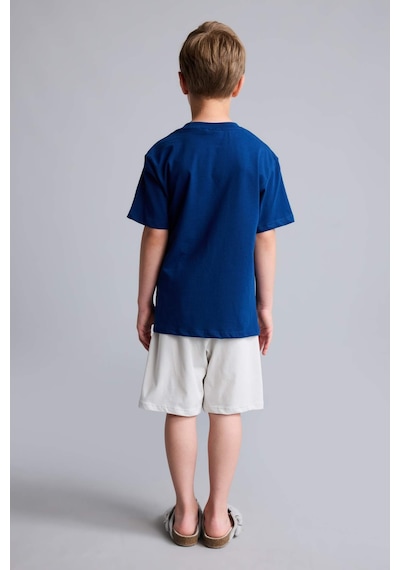 Defacto Super 1 Takım Lisanslı Regular Fıt Elastik Bel 2li Lacivert Pijama Takımı Erkek Çocuk H7975a826hsnv30 Lacivert-nv30
