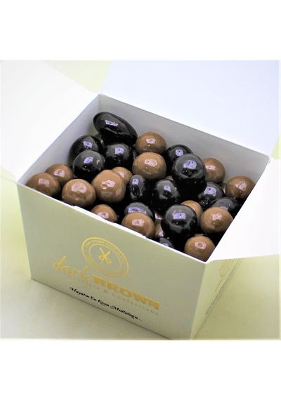 Dark Brown Fındıklı Çikolata - Dolgulu Bitter - Sütlü Draje 1 KG