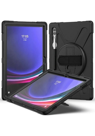 Mey İthalat Samsung Galaxy Uyumlu  X930 Tab S11 Ultra 14.6 Kılıf Amazing Tablet Kapak - Siyah Tablet Kılıfı