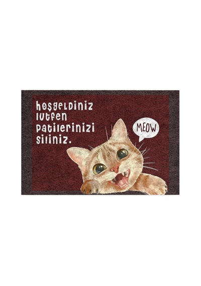 Tasarımlı Dekoratif Kapı Önü Paspas, Dış Mekan/ev İçi/banyo/mutfak/yatak Odası/giriş Paspasları Patileriniz Çok Renkli