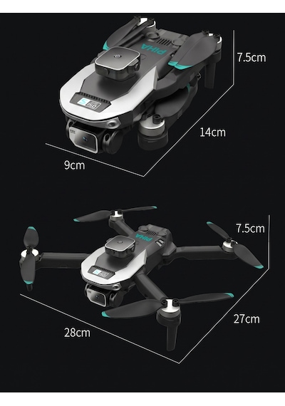 Piha S150 Drone Fırçasız Motor 2batarya ile 30DAKIKA Uçuş Süresi 1080P Hd Hareketli Kamera Engelden Kaçınma Modu