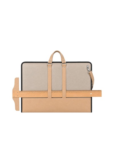 Lexroo 40x55 Cm Suni Deri Profesyonel Resim Proje Çantası Camel-bej
