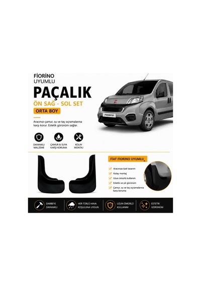 Günaks Fiat Fiorino 2'li Set Oto Paçalık Çamurluk Tozluk