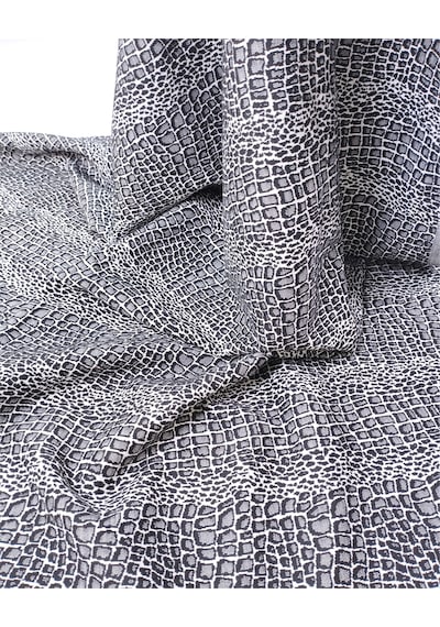 Siyah Gri Desenli Dolgun Esnek Jakarlı Örme Kumaş Hırkalık & Kazaklık 160x100cm-12656 Siyah,gri