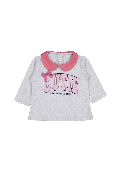 Civil Baby Yakalı Cutıe Baskılı 6-18 Ay Sweatshirt - Gri Karmelanj