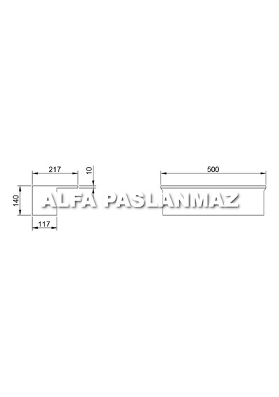 Havuz Kenarı Duvar Yüzeyi Su Şelale 50 Cm