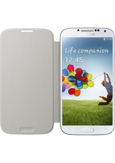 Galaxy S4 İ9500 İle Uyumlu Flip Cover Kılıf Beyaz Ef-fı950bwegww