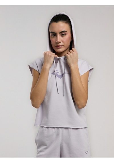 Everlast Ever Classics Wmn Lila Kadın Crop Kapüşonlu Kolsuz Sweatshirt Lila