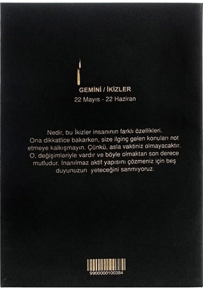 İkizler Burcu Yıldız Haritası Defter