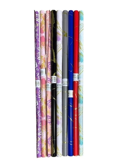 Vagon Ambalaj Kağıdı Kuşe Paketleme Kağıdı 70x100cm S-025 Karışık - 6 Adet