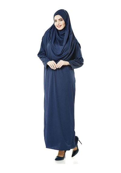 Tek Parça Namaz Elbisesi - Lacivert - 5015