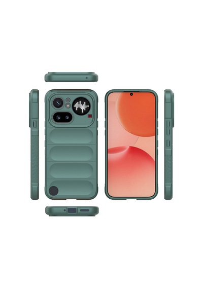 Adige Nothing Phone 4a Pro Kılıf Etnik Optimum Silikon Yeşil