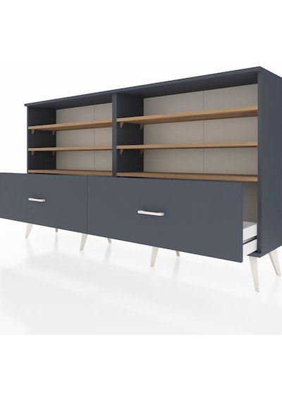 Arges Konsol 6 Raflı 2 Çekmeceli 176x30x99 Antrasit-çam/antrasit Atlas Çam/antrasıt - Antrasıt Arges Konsol 6 Raflı 2 Çekmeceli 176x30x99 Antrasit-çam/antrasit Atlas Çam/antrasıt - Antrasıt