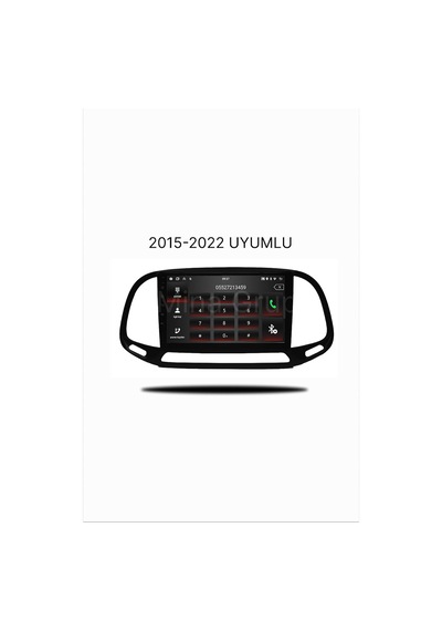 Fiat Doblo 2015-2022 Uyumlu Android Multimedya Sistemi - 9 İnç Qled Ekran - Kablosuz Apple Carplay & Android Auto -