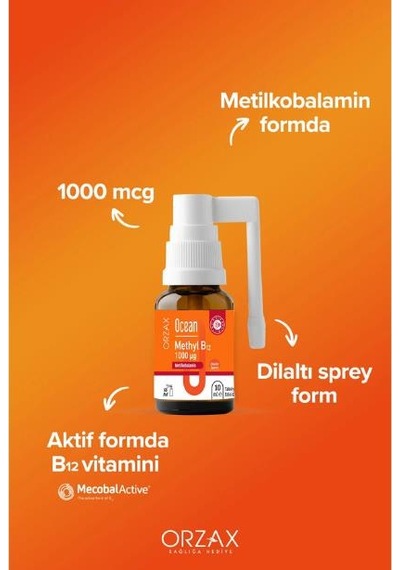 Ocean Methyl B12 Metilkobalamin 1000 Uq 15 Ml Sprey