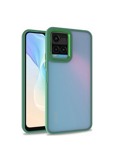 Zore Vivo Y21s Kılıf Nvth Flora Kapak - Yeşil