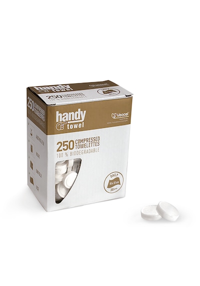 HandyTowel Sıkıştırılmış Tablet Bebek Mendili 250 adet