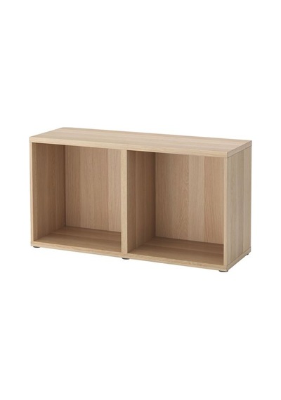 Ikea Bestå Dolap Ünitesi, Ağartılmış Meşe Görünümlü, 120x40x64 Cm
