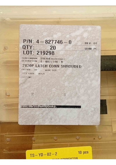 4-827746-0 Tyco Konnektör 2 Adet