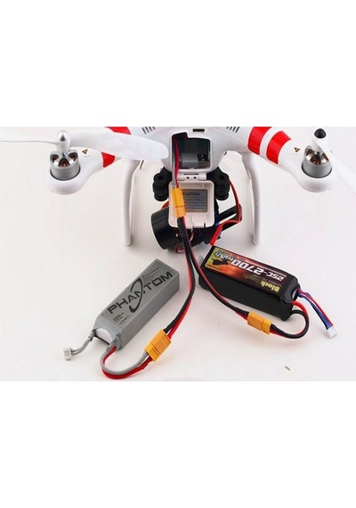 XT60 Konnektörlü Y Tip Birleştirici Kablo 10 cm LiPo Pil Batarya
