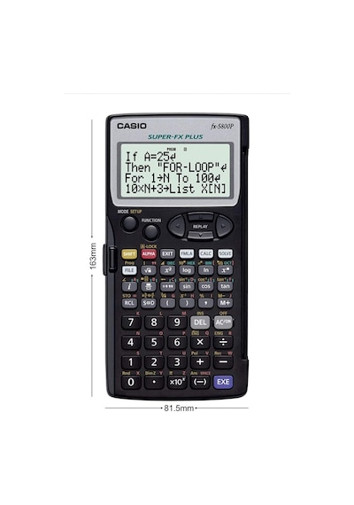 Casio Fx-5800p-w-dh Programlanabilir Hesap Makinesi, 4 Satırlı Ekran, 16.3 X 8.15 X 1.51 Cm, 664 Fonksiyon Genel
