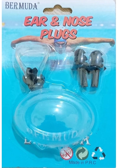 Bermuda Silikon Kulak Tıkacı Ve Burunluk Set 001