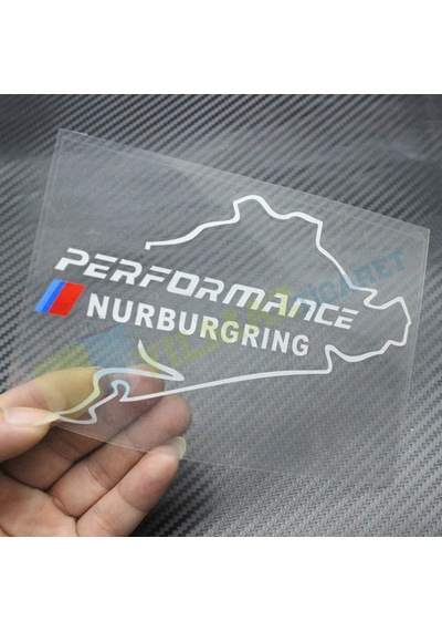 Bmw M Nürburgring Logo Depo Kapağı Oto Sticker Yapıştırma Etiket
